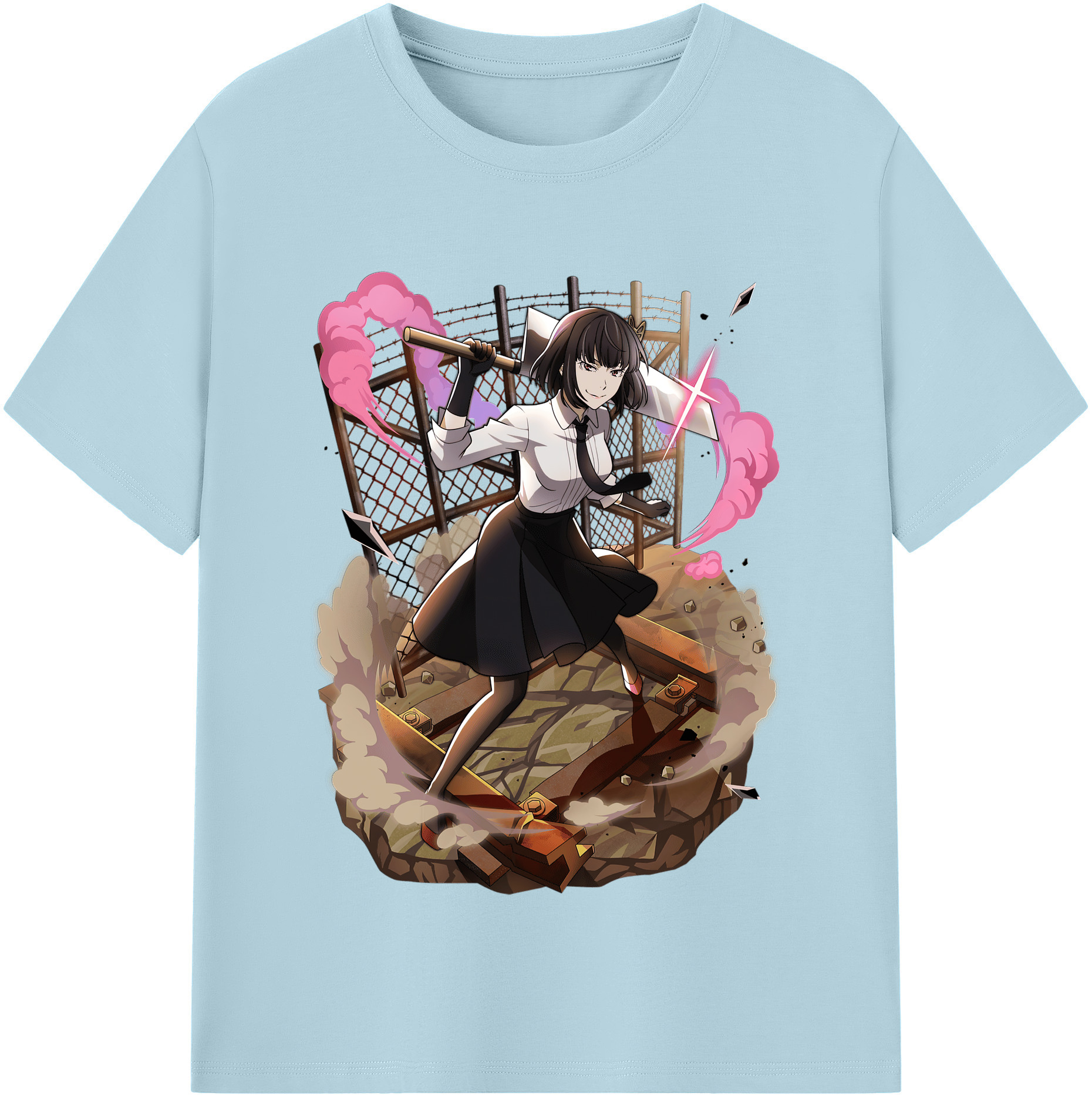 （画像用） 文豪ストレイドッグス Bungo Stray Dogs 綿100％半袖Tシャツ（フロントプリント）